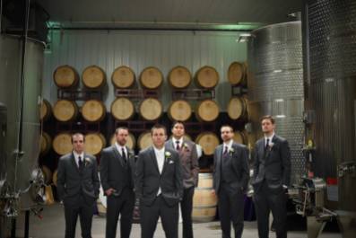 Kerry winery Valenzano men and barrels